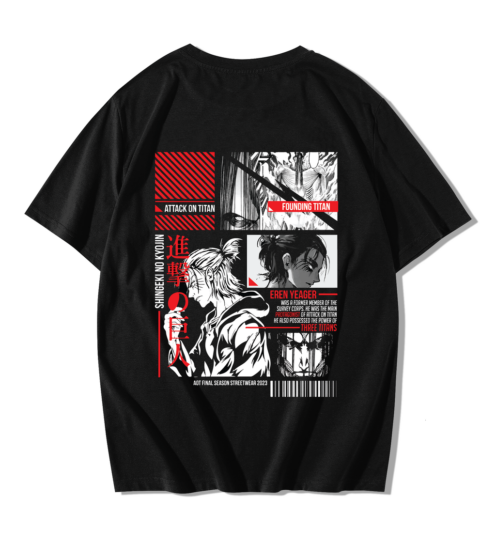 Eren Yeager Oversize Streetwear T-Shirt