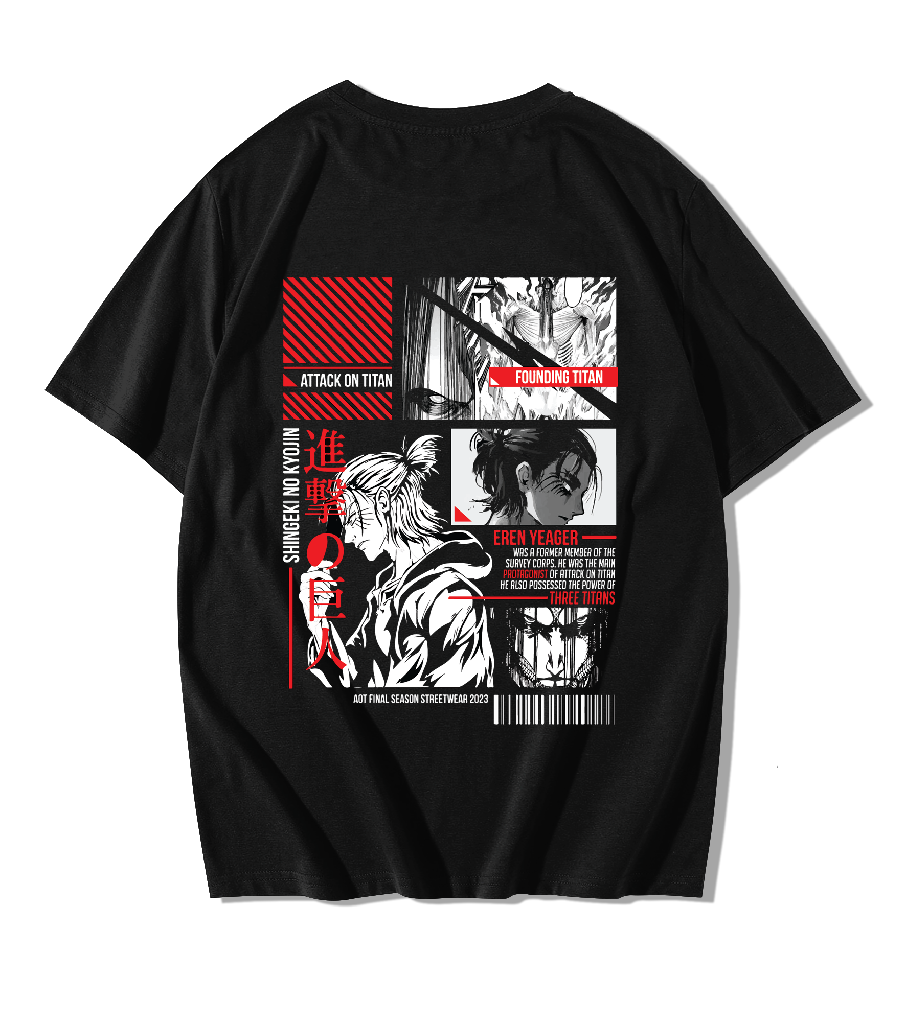 Eren Yeager Oversize Streetwear T-Shirt