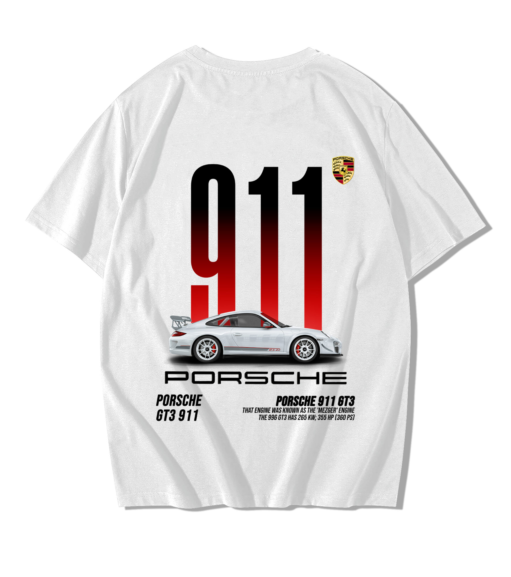 Porsche Oversize Streetwear T-Shirt