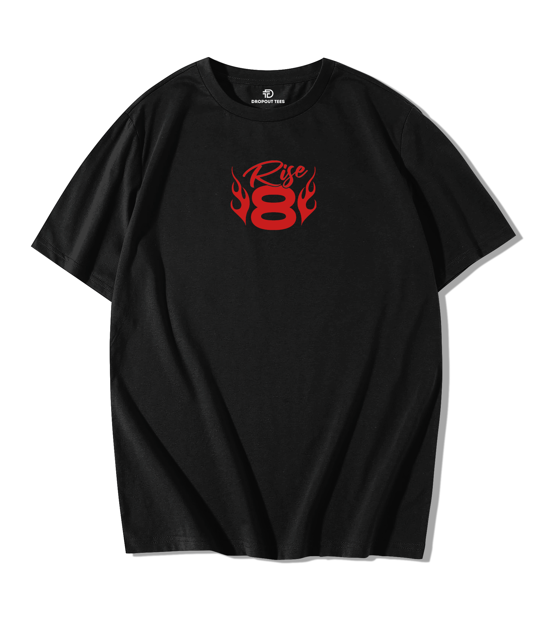Rise 8 Oversize Streetwear T-Shirt - Black Edition