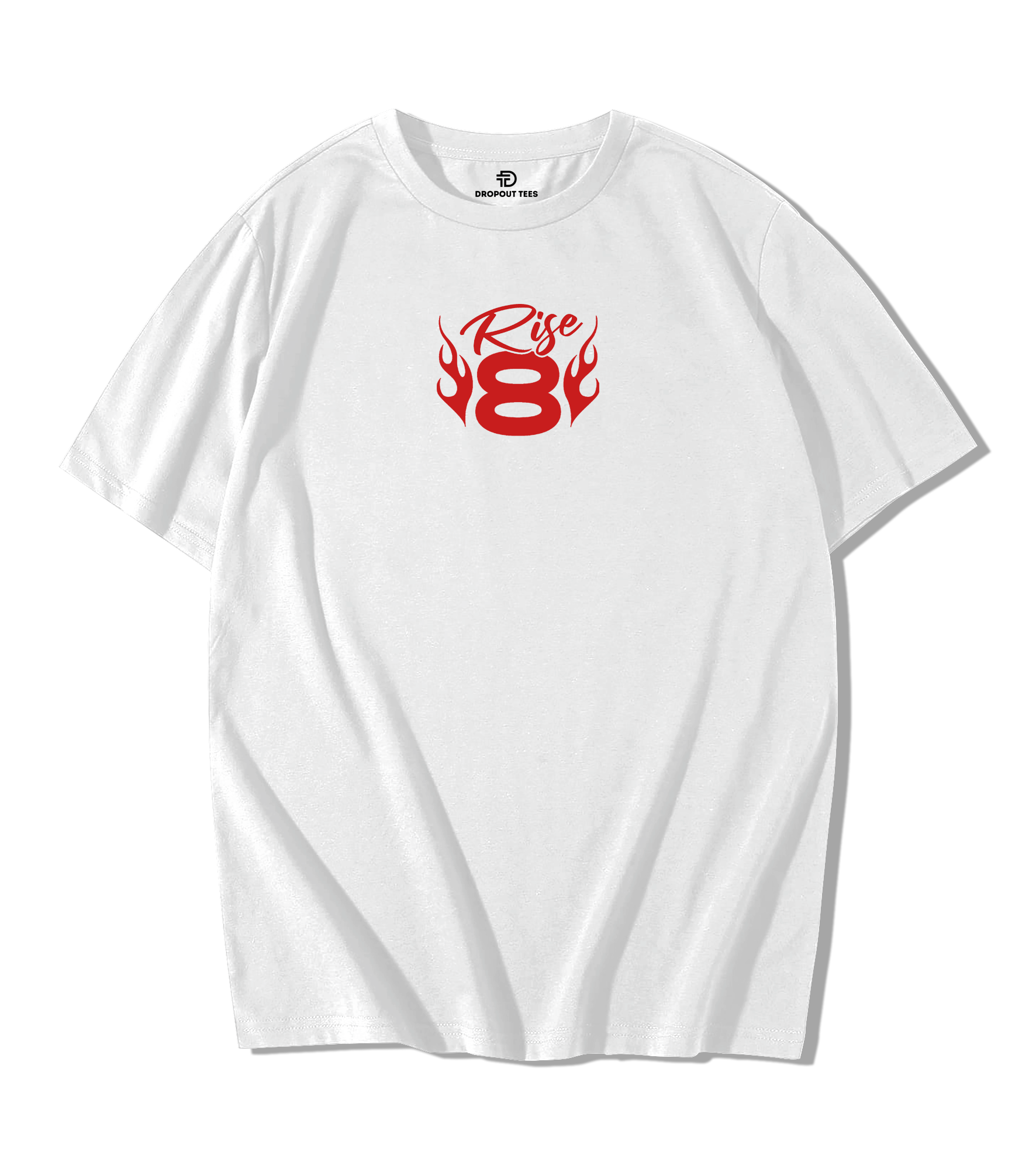 Rise 8 Oversize Streetwear T-Shirt - White Edition